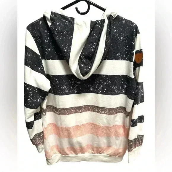 CHIC ME MULTICOLORED STRIPED HANDMADE SWEATSHIRT - Picture 3 of 4
